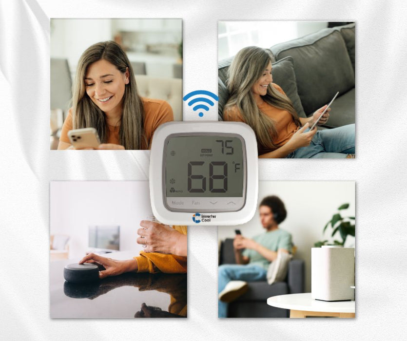 Remote control thermostat to change the temperature by phone, tablet, or Alexa 